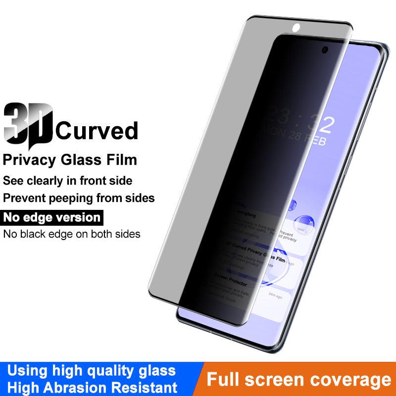 IMAK For Oppo Find X7 Ultra Anti-Spy Screen Protector Curved Tempered Glass Film IMAK For Oppo Find X7 Ultra Anti-Spy Screen Protector Curved Tempered Glass Film